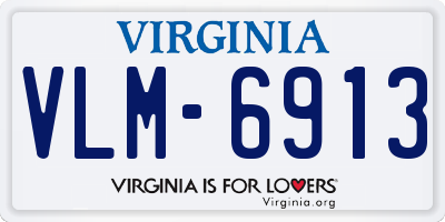 VA license plate VLM6913