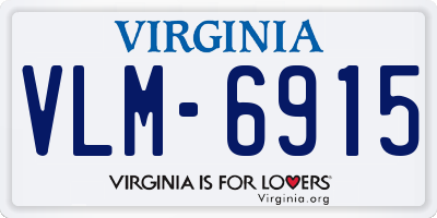 VA license plate VLM6915