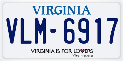 VA license plate VLM6917