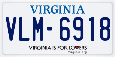 VA license plate VLM6918