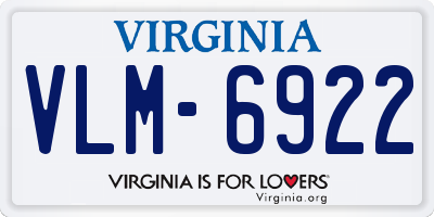 VA license plate VLM6922