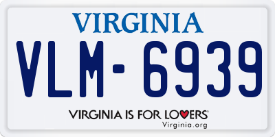 VA license plate VLM6939