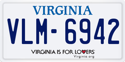 VA license plate VLM6942