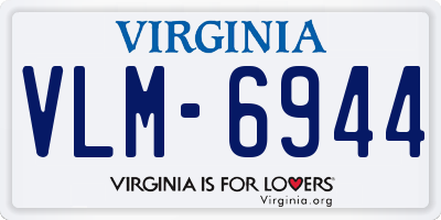 VA license plate VLM6944