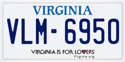 VA license plate VLM6950