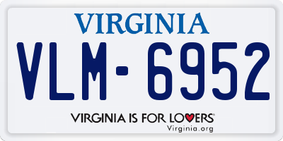 VA license plate VLM6952