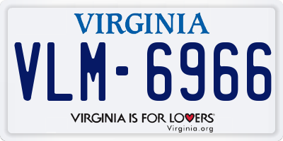 VA license plate VLM6966