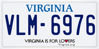 VA license plate VLM6976