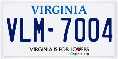 VA license plate VLM7004