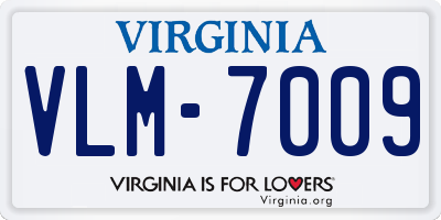 VA license plate VLM7009