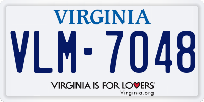 VA license plate VLM7048