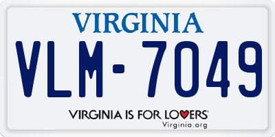 VA license plate VLM7049