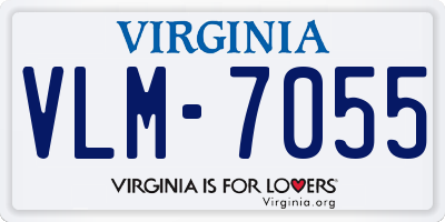 VA license plate VLM7055