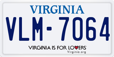 VA license plate VLM7064