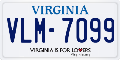 VA license plate VLM7099