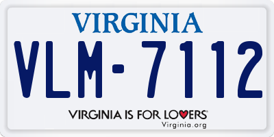 VA license plate VLM7112