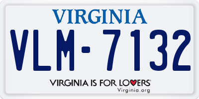 VA license plate VLM7132