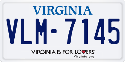 VA license plate VLM7145