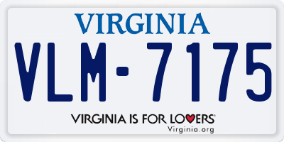 VA license plate VLM7175