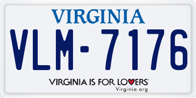 VA license plate VLM7176