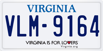 VA license plate VLM9164