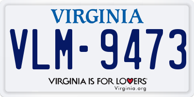 VA license plate VLM9473