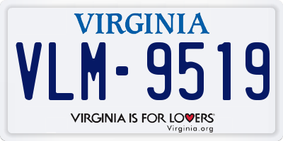 VA license plate VLM9519