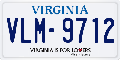 VA license plate VLM9712