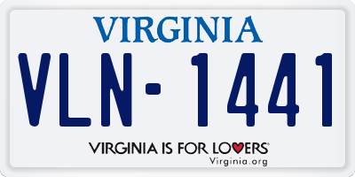 VA license plate VLN1441