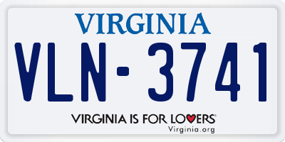 VA license plate VLN3741