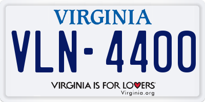 VA license plate VLN4400