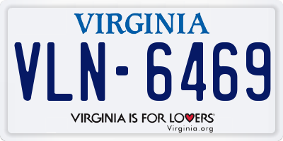 VA license plate VLN6469