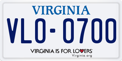 VA license plate VLO0700