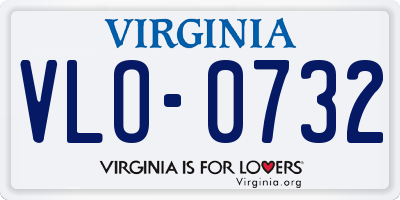 VA license plate VLO0732