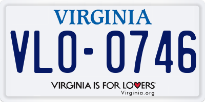 VA license plate VLO0746