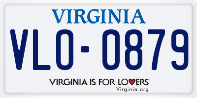 VA license plate VLO0879