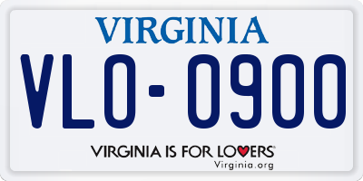 VA license plate VLO0900