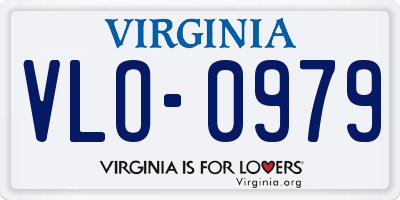 VA license plate VLO0979