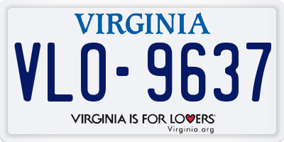 VA license plate VLO9637