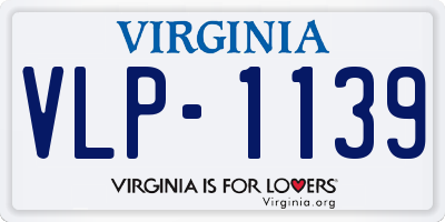 VA license plate VLP1139