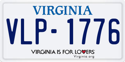 VA license plate VLP1776