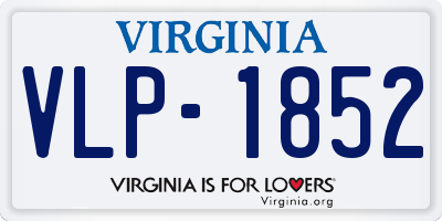 VA license plate VLP1852