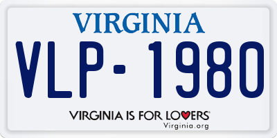 VA license plate VLP1980