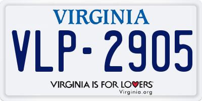 VA license plate VLP2905