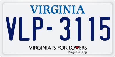 VA license plate VLP3115