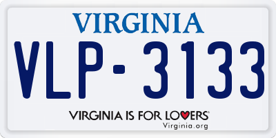 VA license plate VLP3133