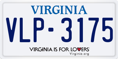 VA license plate VLP3175