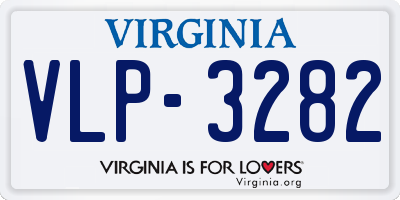 VA license plate VLP3282