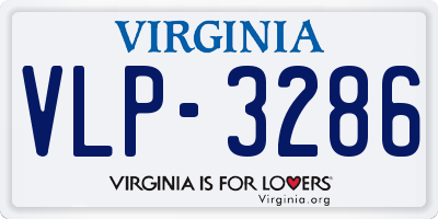 VA license plate VLP3286