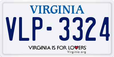 VA license plate VLP3324